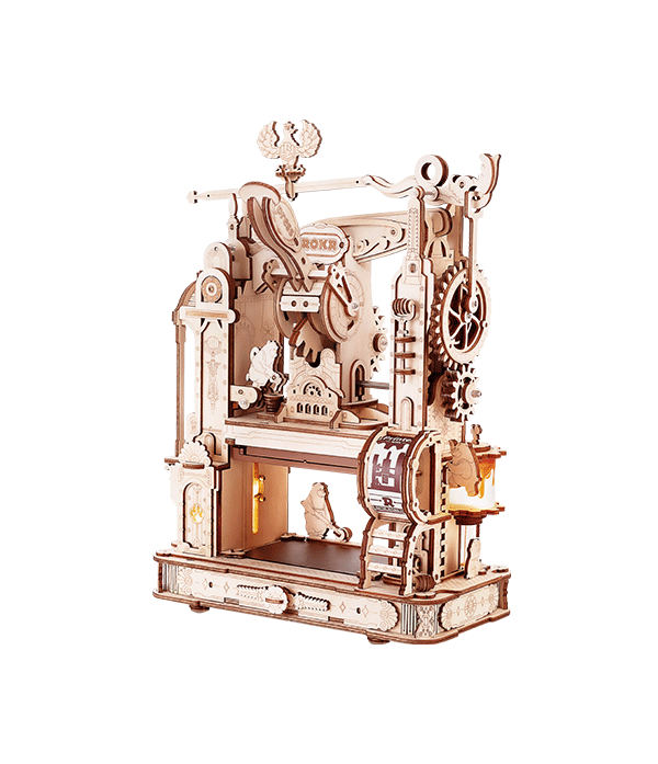 Rokr - Nyomdagép Robotime 303 darabos kirakó puzzle (RO-LK602) - puzzlegarden