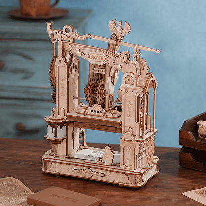 Rokr - Nyomdagép Robotime 303 darabos kirakó puzzle (RO-LK602) - puzzlegarden