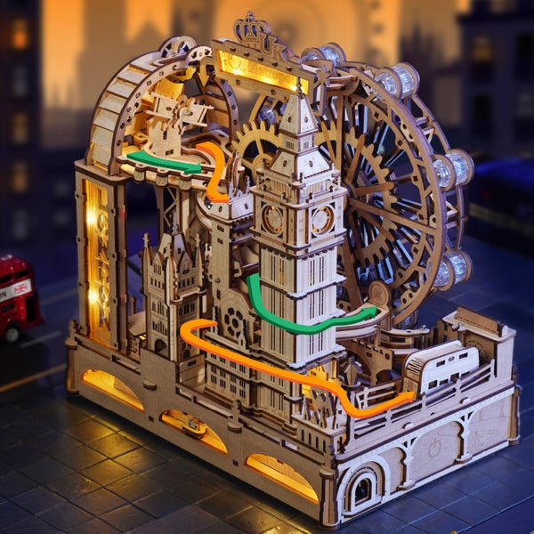 Rokr - Üveggolyó - utazás · London Golyópálya Robotime 431 darabos kirakó puzzle (RO-EGB01) - puzzlegarden