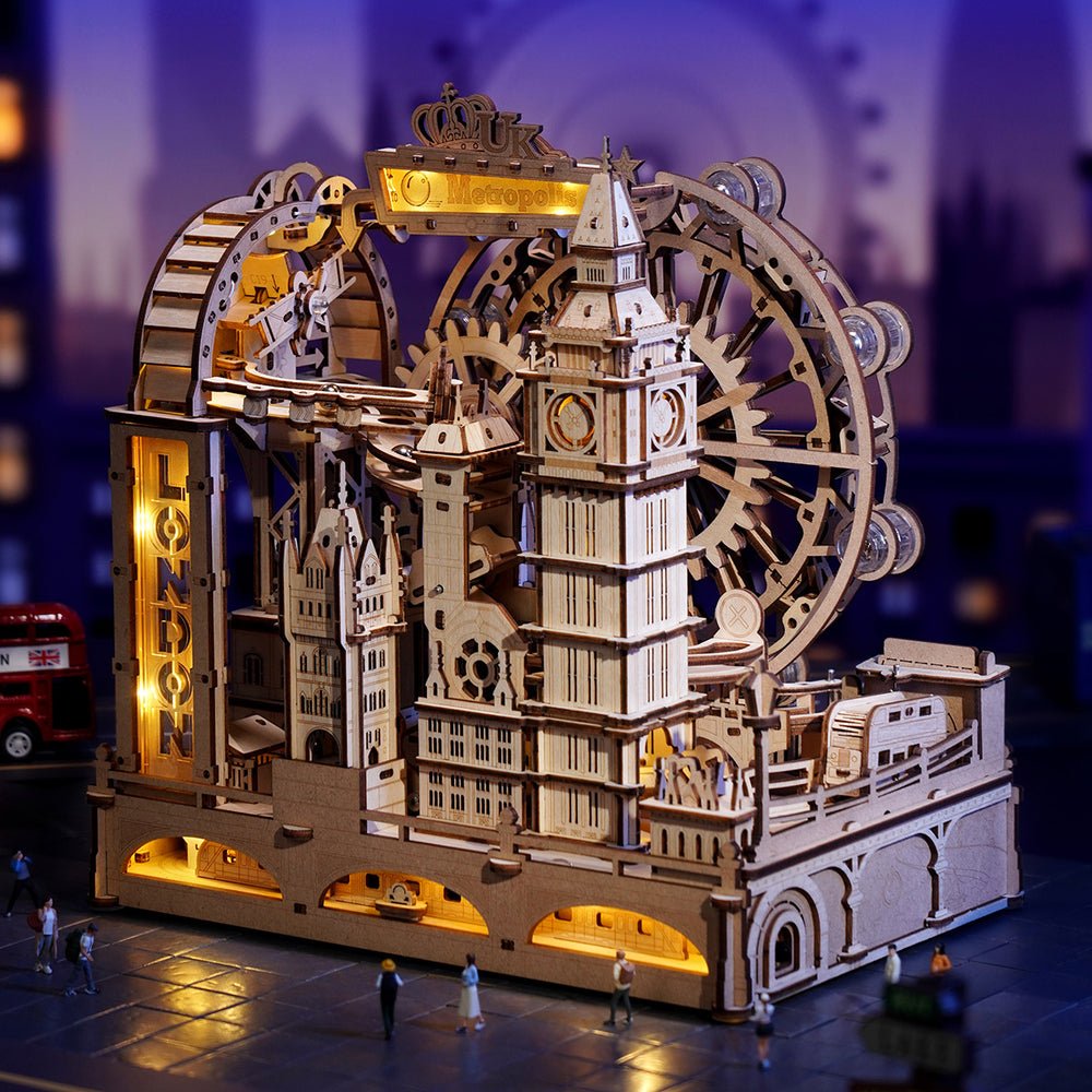 Rokr - Üveggolyó - utazás · London Golyópálya Robotime 431 darabos kirakó puzzle (RO-EGB01) - puzzlegarden