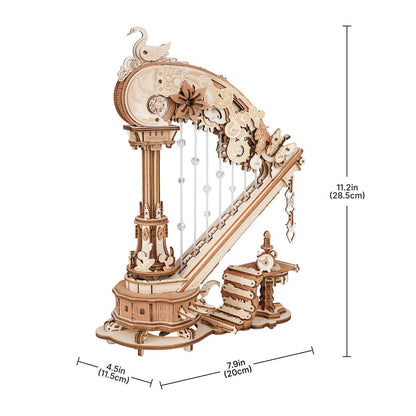 Rokr - Varázshárfa zenedoboz Robotime 350 darabos kirakó puzzle (RO-AMK71) - puzzlegarden
