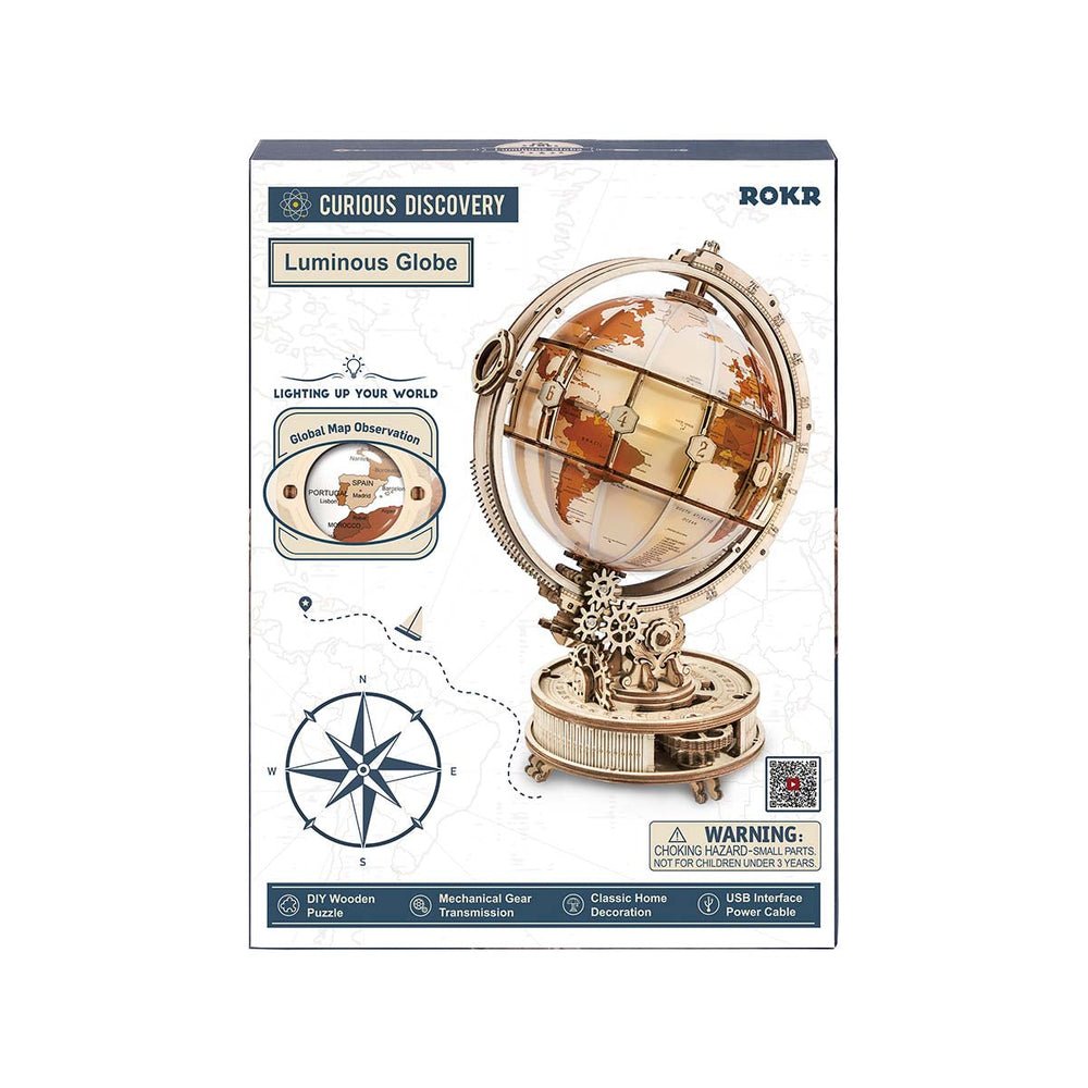 Rokr - Világító földgömb Robotime 180 darabos kirakó puzzle (RO-ST003) - puzzlegarden
