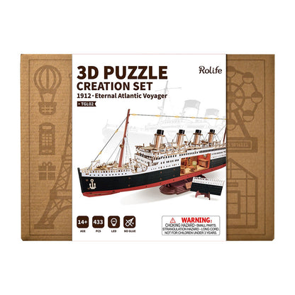 Rolife - 1912 – A Nagy Óceánjáró Robotime 433 darabos kirakó puzzle (RO-TGL02) - puzzlegarden