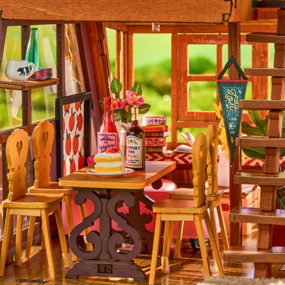 Rolife - A-Frame erdei házikó Robotime 336 darabos kirakó puzzle (RO-DG181) - puzzlegarden