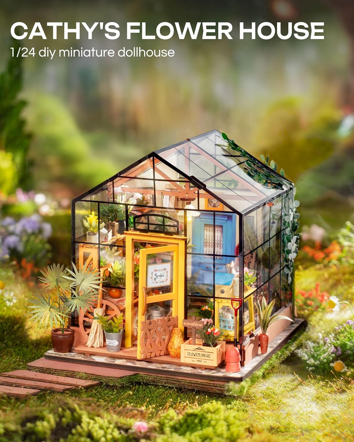 Rolife - Cathy Üvegháza Robotime 231 darabos kirakó puzzle (RO - DG104 6946785108736) - puzzlegarden