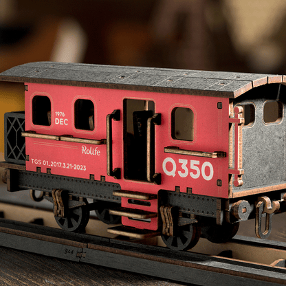 Rolife - Gőzmozdony Robotime 407 darabos kirakó puzzle (RO-TGS01) - puzzlegarden