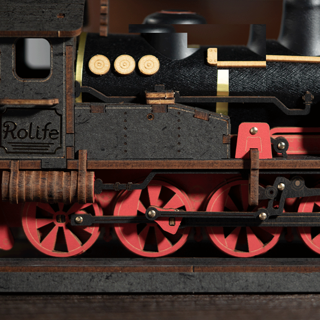 Rolife - Gőzmozdony Robotime 407 darabos kirakó puzzle (RO-TGS01) - puzzlegarden