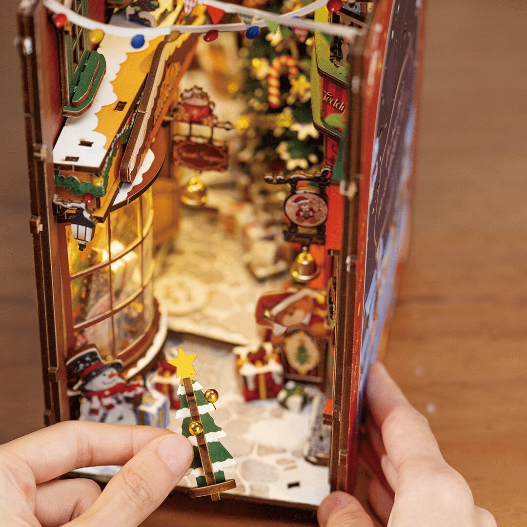 Rolife - Karácsonyi Utca Robotime 289 darabos kirakó puzzle (RO - TGC06) - puzzlegarden