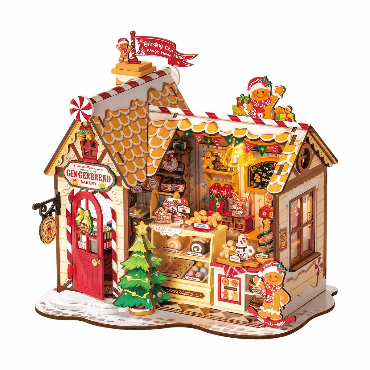 Rolife - Mézeskalács ház Robotime 250 darabos kirakó puzzle (RO-DG176) - puzzlegarden