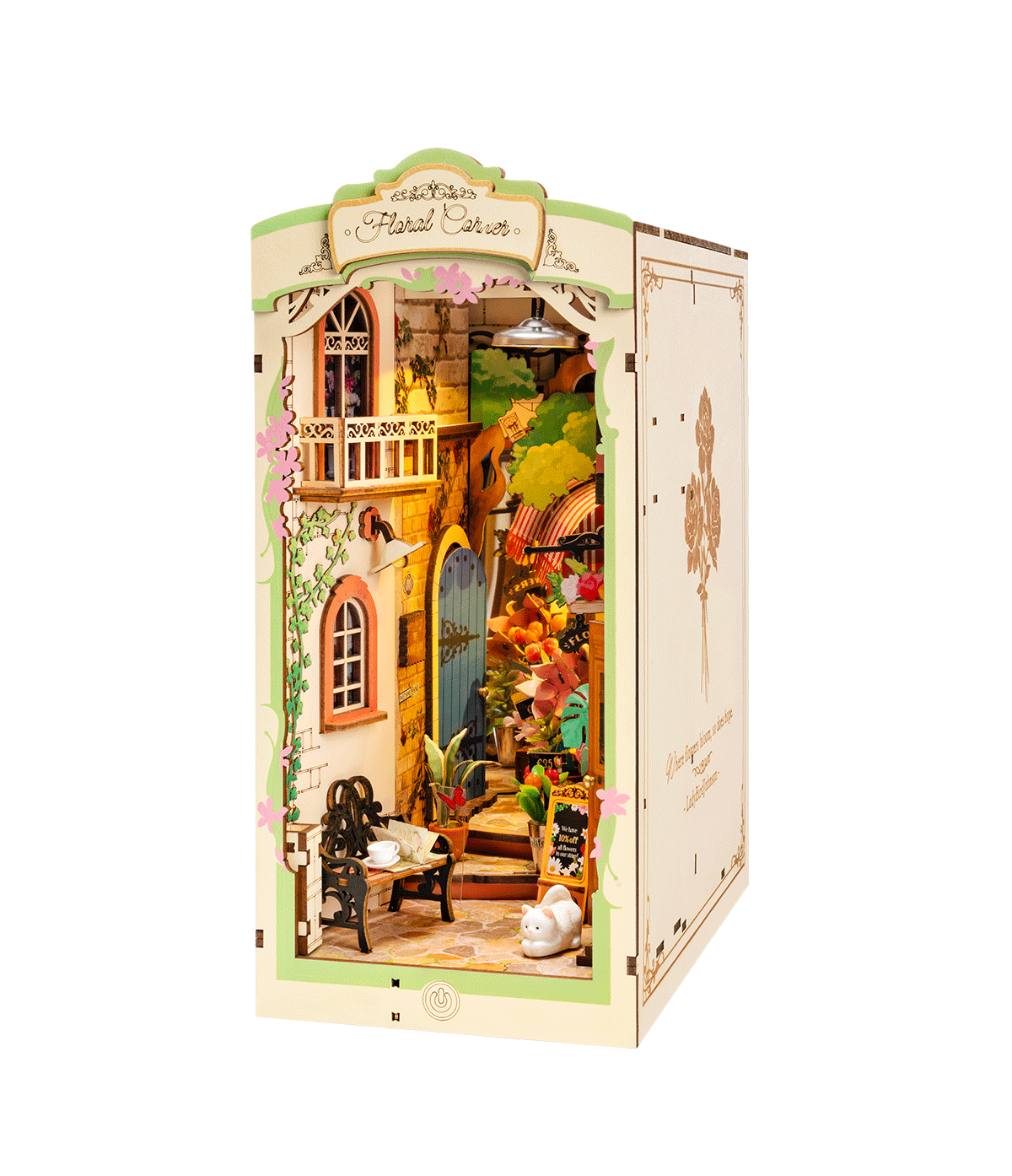 Rolife - Virágos utca Robotime 164 darabos kirakó puzzle (RO - TGB09) - puzzlegarden