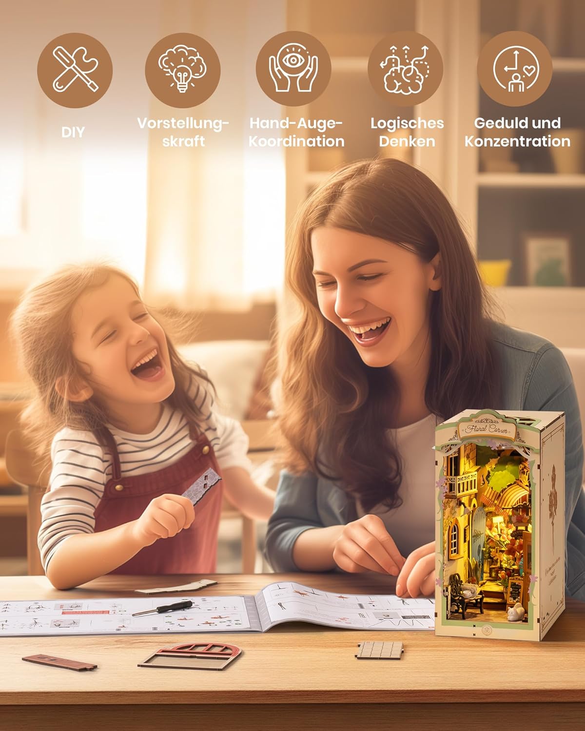 Rolife - Virágos utca Robotime 164 darabos kirakó puzzle (RO - TGB09) - puzzlegarden