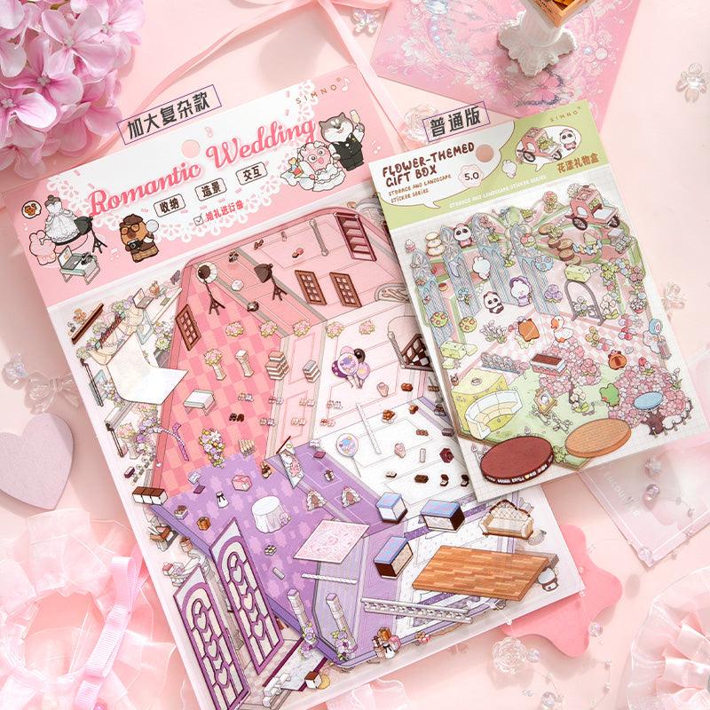 Romantikus esküvő - matricajelenet Simno 2 darabos kirakó puzzle (SN-6941776322016) - puzzlegarden