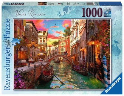 Romantikus séta Velencében Ravensburger 1000 darabos kirakó puzzle (RA-15262 4005556152629) - puzzlegarden