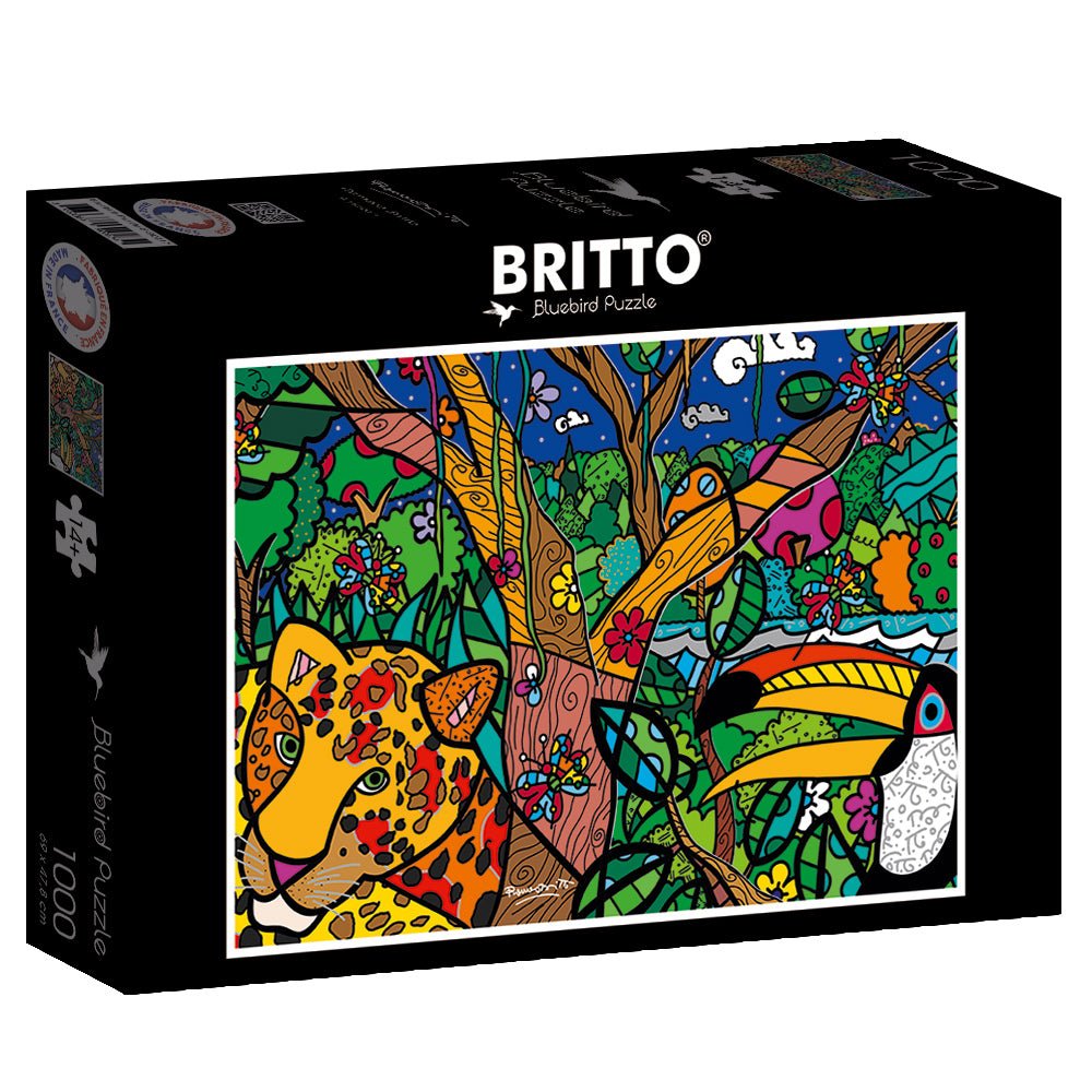 Romero Britto - Amazonas Bluebird 1000 darabos kirakó puzzle (BB-F-90017 3663384900174) - puzzlegarden