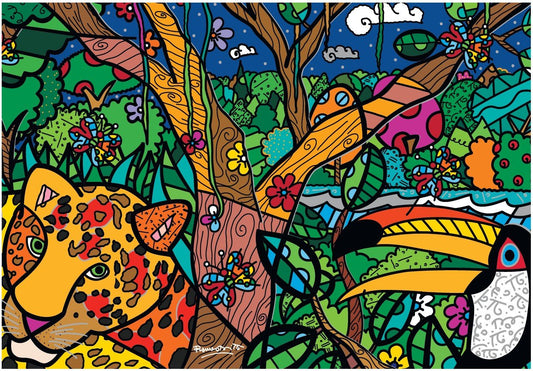 Romero Britto - Amazonas Bluebird 1000 darabos kirakó puzzle (BB - F - 90017) - puzzlegarden