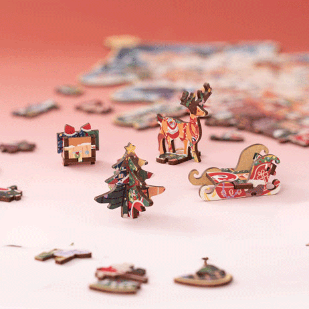 Rowood - Karácsonyi városka Robotime 200 darabos kirakó puzzle (RO-TA007) - puzzlegarden