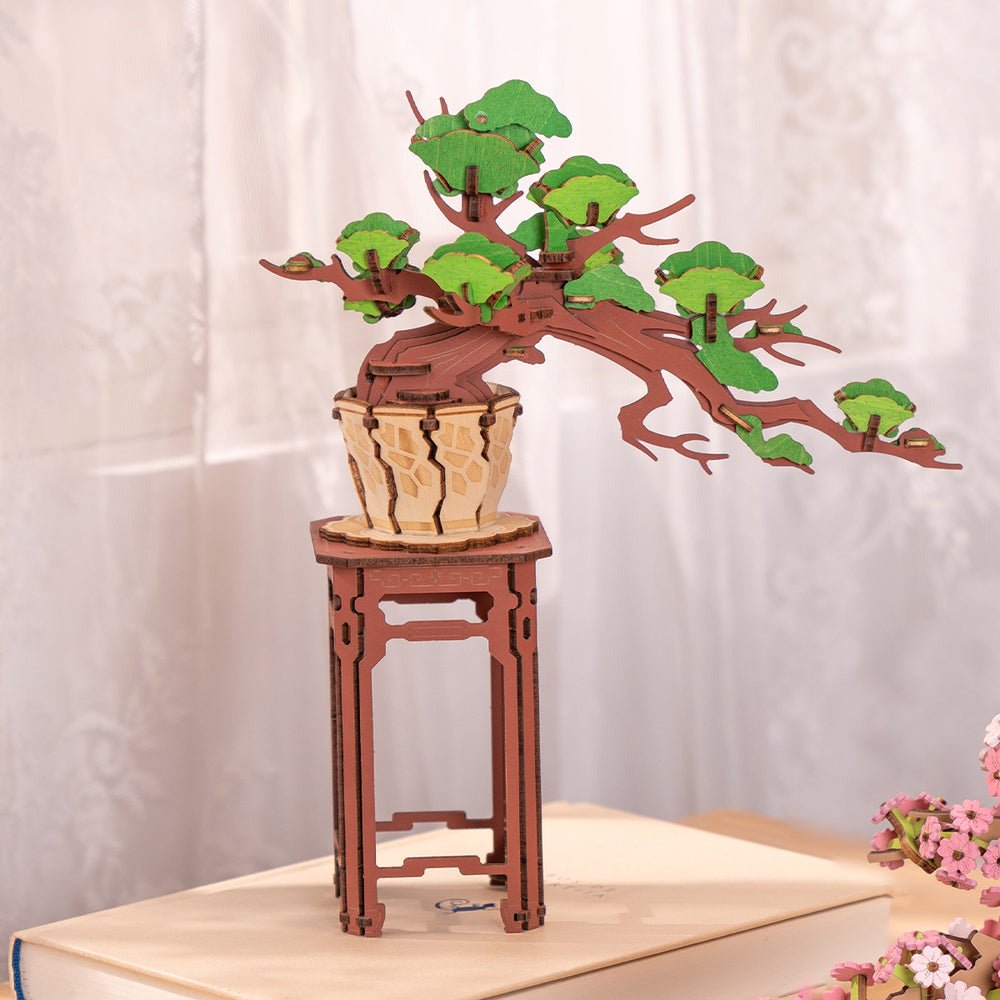 Rowood - Örökzöld fenyő bonsai Robotime 115 darabos kirakó puzzle (RO-TG510) - puzzlegarden