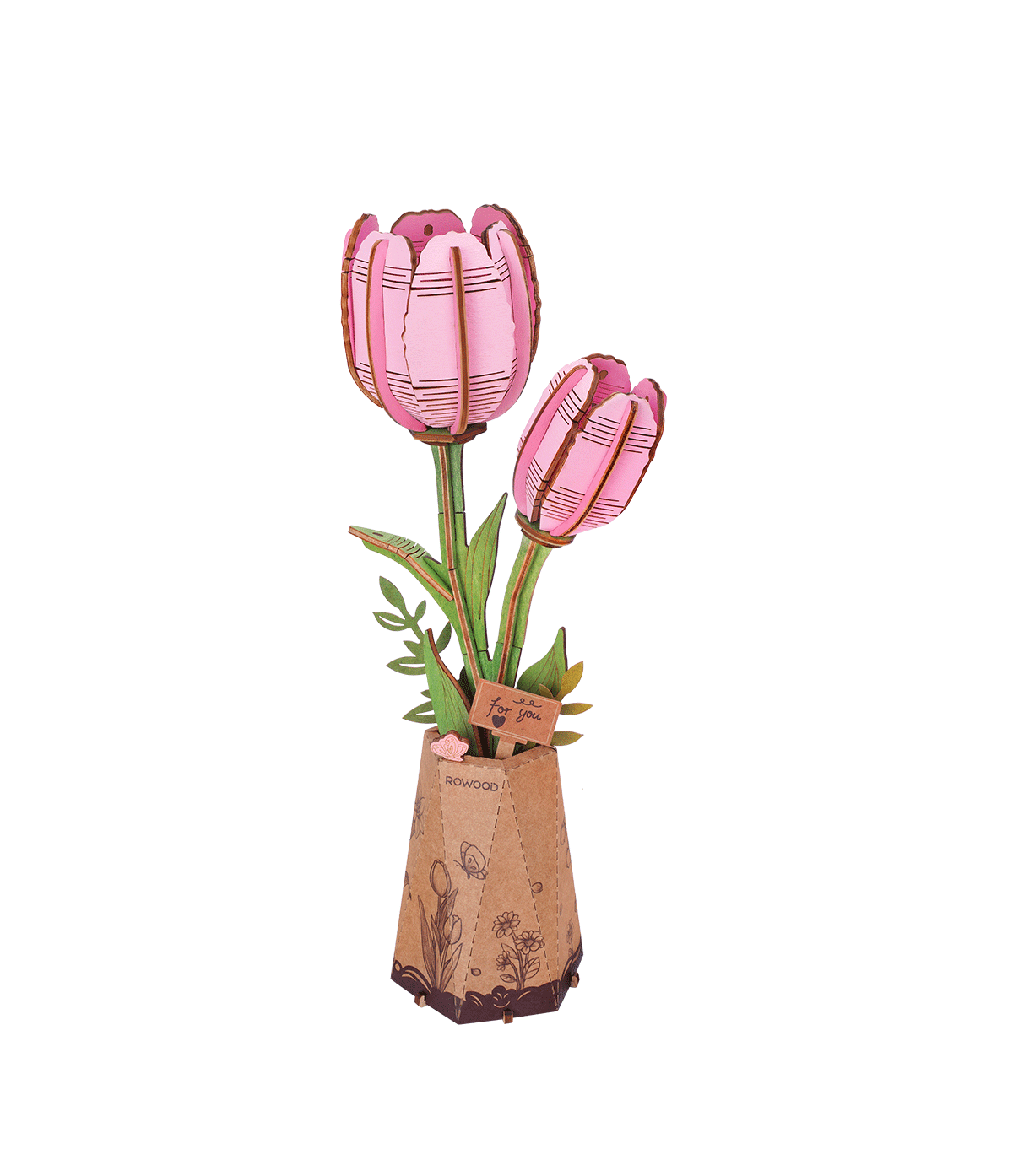 Rowood - Rózsaszín Tulipán Robotime 72 darabos kirakó puzzle (RO - TW082) - puzzlegarden