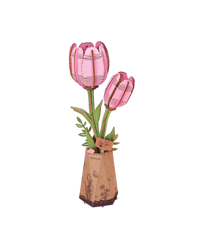 Rowood - Rózsaszín Tulipán Robotime 72 darabos kirakó puzzle (RO - TW082) - puzzlegarden