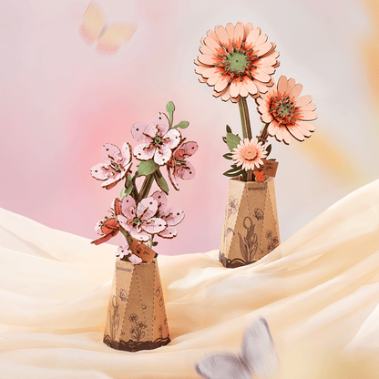 Rowood - Világos narancssárga gerbera Robotime 105 darabos kirakó puzzle (RO-TW111) - puzzlegarden