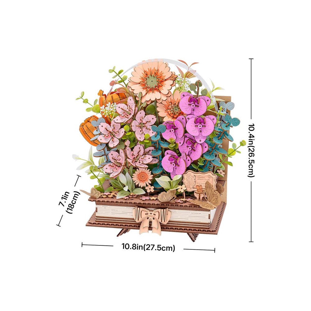 Rowood - Virágzó könyv Robotime 522 darabos kirakó puzzle (RO-TW04H) - puzzlegarden