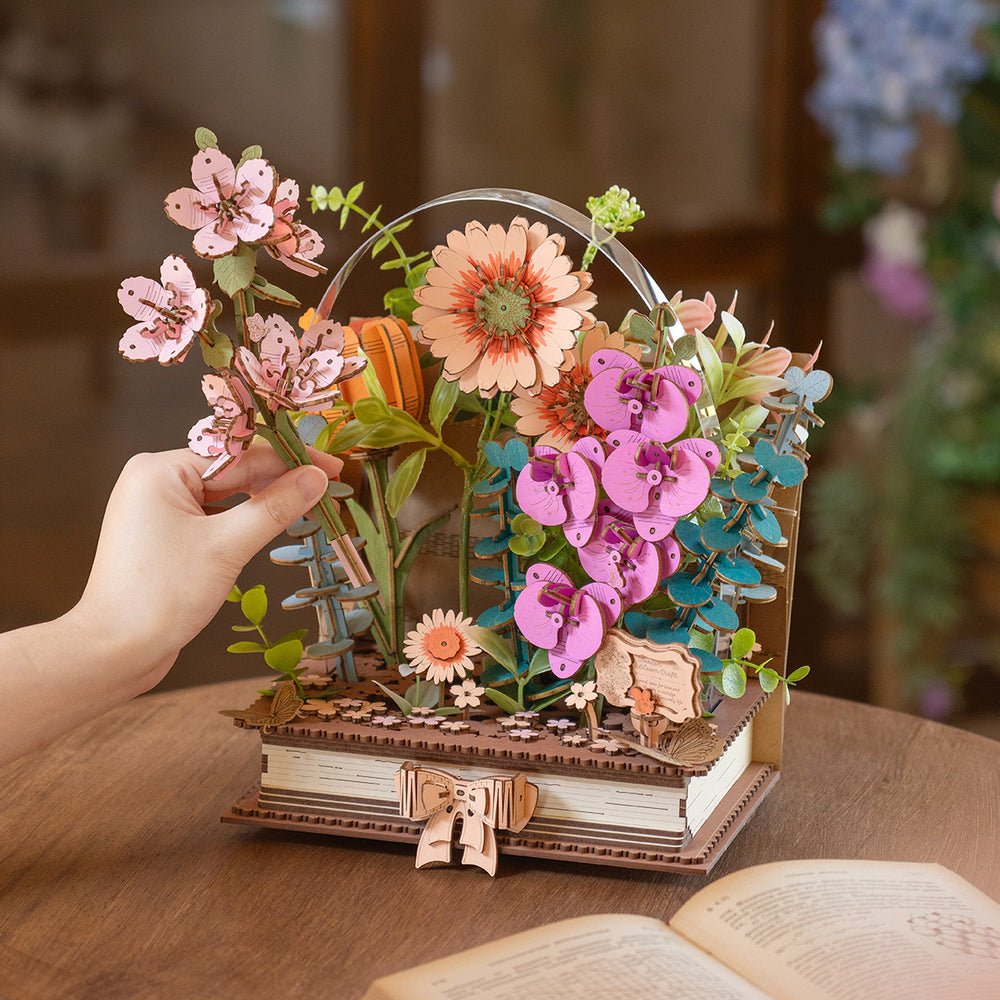 Rowood - Virágzó könyv Robotime 522 darabos kirakó puzzle (RO-TW04H) - puzzlegarden