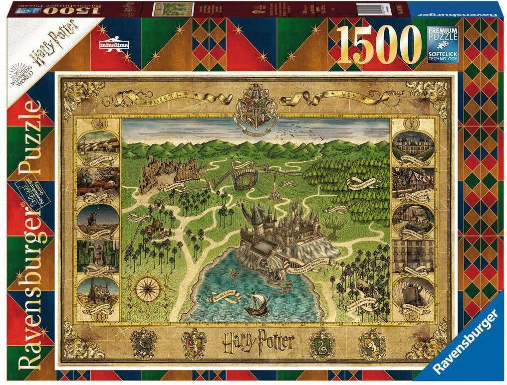 Roxforti térkép Ravensburger 1500 darabos kirakó puzzle (RA-16599 4005556165995) - puzzlegarden