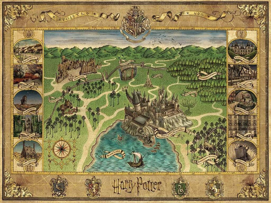 Roxforti térkép Ravensburger 1500 darabos kirakó puzzle (RA-16599 4005556165995) - puzzlegarden