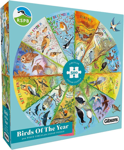 RSPB: Az év madarai Gibsons 500 darabos kirakó puzzle (G - G3706) - puzzlegarden