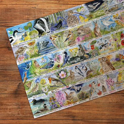 RSPB: Madárdal és kék harangvirág Gibsons 1000 darabos kirakó puzzle (G - G7151) - puzzlegarden