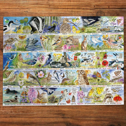 RSPB: Madárdal és kék harangvirág Gibsons 1000 darabos kirakó puzzle (G - G7151) - puzzlegarden