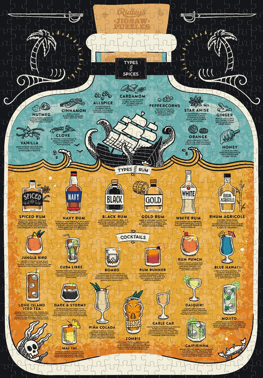 Rum Kedvelők - díszdobozban Ridley's games 500 darabos kirakó puzzle (GA-9781797237442) - puzzlegarden