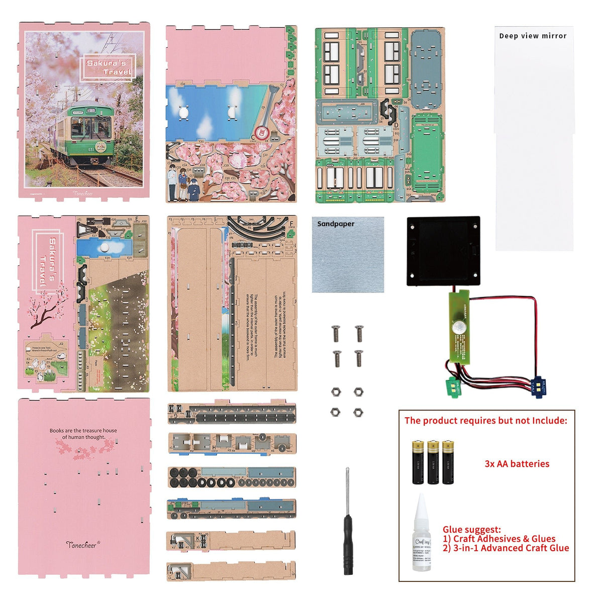 Sakura Utazása Könyvkuckó Tonecheer 130 darabos kirakó puzzle (TC-TQ119) - puzzlegarden