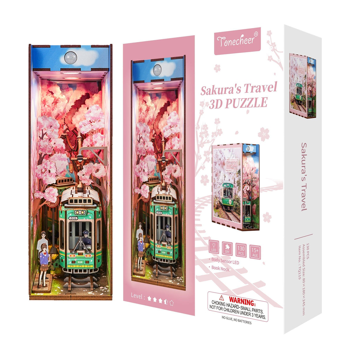 Sakura Utazása Könyvkuckó Tonecheer 130 darabos kirakó puzzle (TC-TQ119) - puzzlegarden