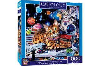 Sally és Judith, első macskák az űrben MasterPieces 1000 darabos kirakó puzzle (MP-72172 705988721724) - puzzlegarden