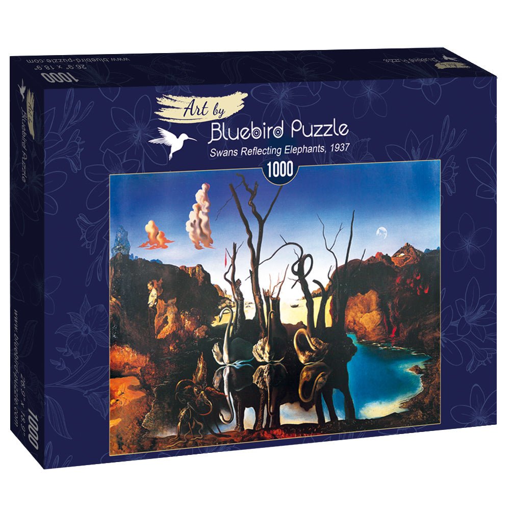 Salvador Dalí - Elefántokat Tükröző hattyúk Bluebird 1000 darabos kirakó puzzle (BB-60105 3663384601057) - puzzlegarden