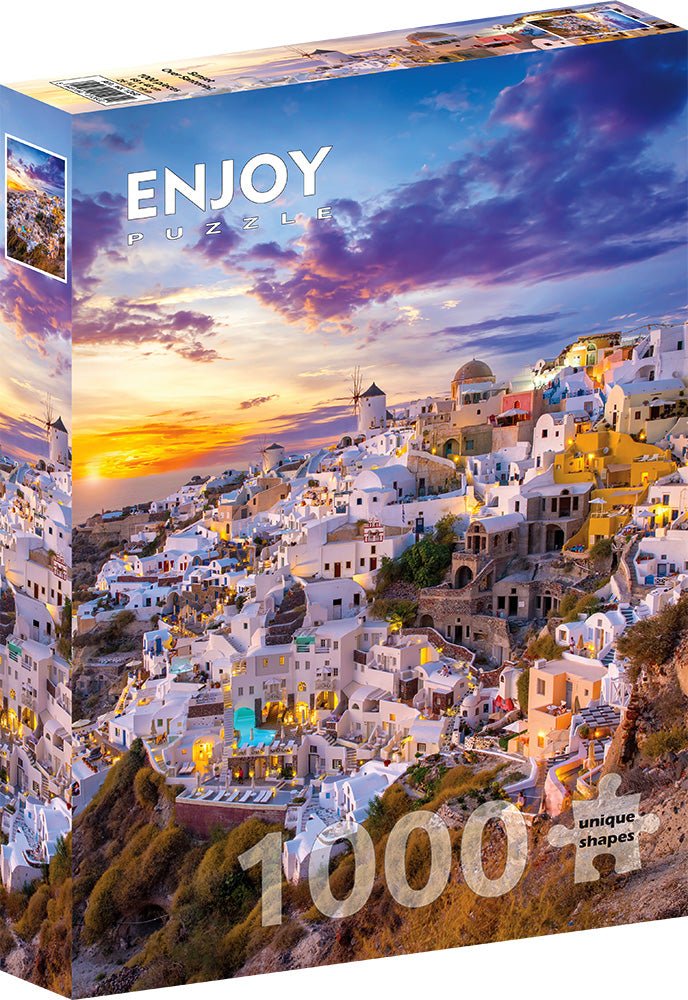 Santorini Naplementében, Görögország ENJOY 1000 darabos kirakó puzzle (EN-1260 5949194012602) - puzzlegarden