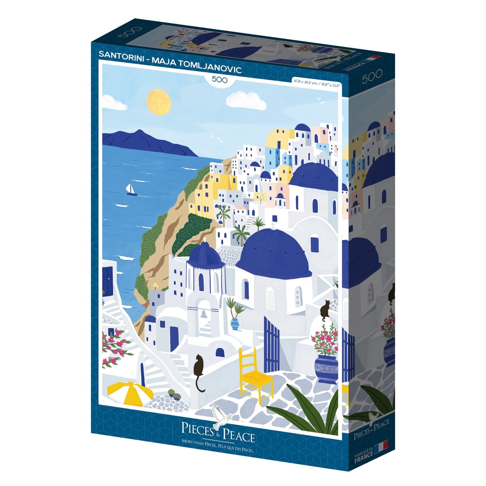 Santorini Pieces & Peace 500 darabos kirakó puzzle (PaP-00094) - puzzlegarden