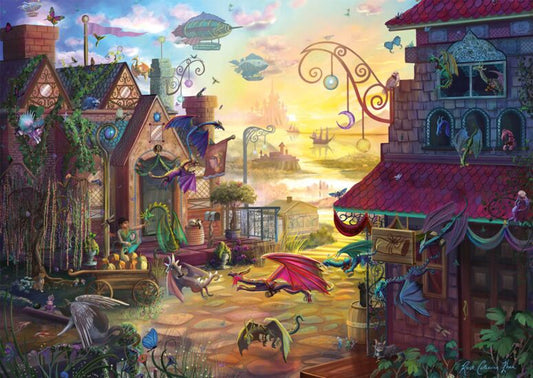 Sárkányposta Schmidt Spiele 1000 darabos kirakó puzzle (SCH - 57584) - puzzlegarden