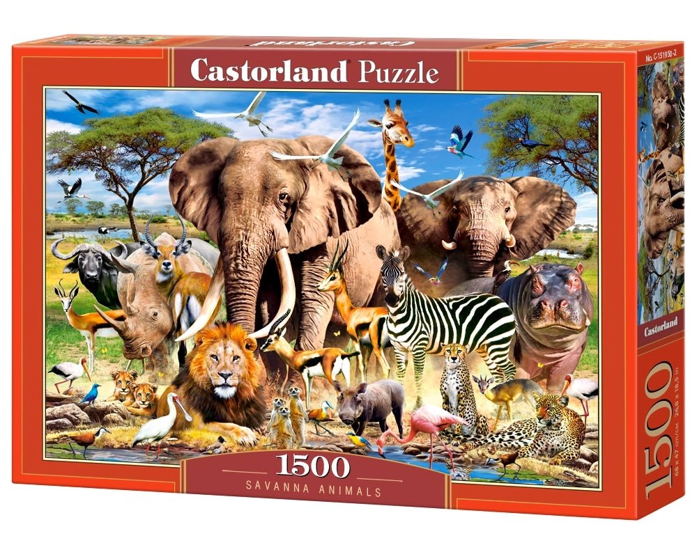 Savanna Animals Castorland 1500 darabos kirakó puzzle (C-151950 5904438151950) - puzzlegarden