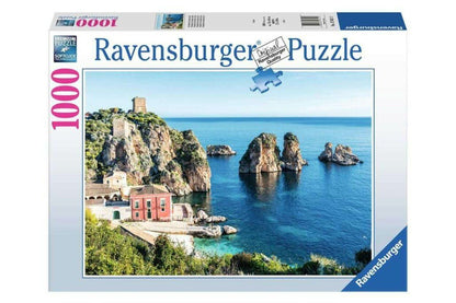 Scopello, Szicília, Olaszország Ravensburger 1000 darabos kirakó puzzle (RA-17611 4005556176113) - puzzlegarden