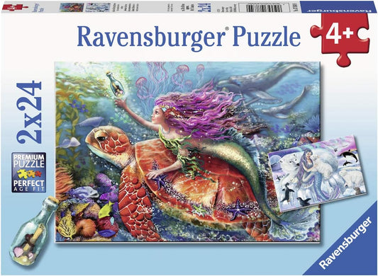 Sellő-kalandok - 2x24 Ravensburger 2x24 darabos kirakó puzzle (RA-07834 4005556078349) - puzzlegarden