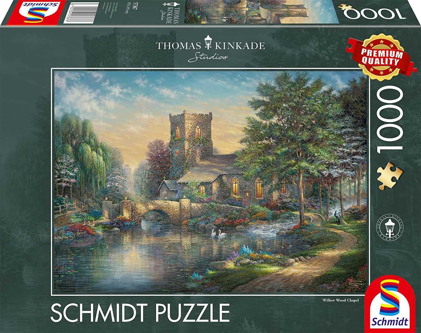 Selyemfűz kápolna Schmidt 1000 darabos kirakó puzzle (SCH-57367 4001504573676) - puzzlegarden