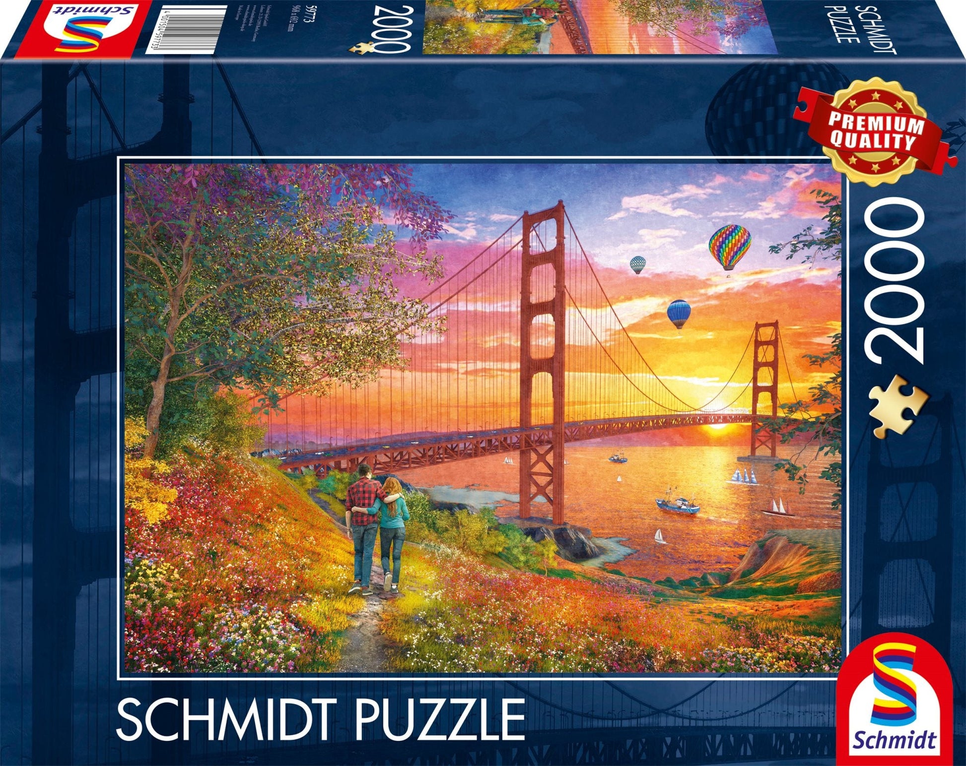 Séta a Golden Gate hídhoz Schmidt 2000 darabos kirakó puzzle (SCH-59773 4001504597733) - puzzlegarden