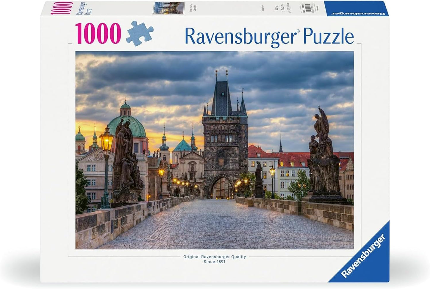 Séta a Károly hídon, Prága Ravensburger 1000 darabos kirakó puzzle (RA-12000673) - puzzlegarden