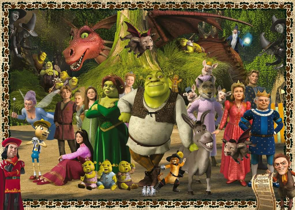 Shrek és barátai – teljes kirakókép