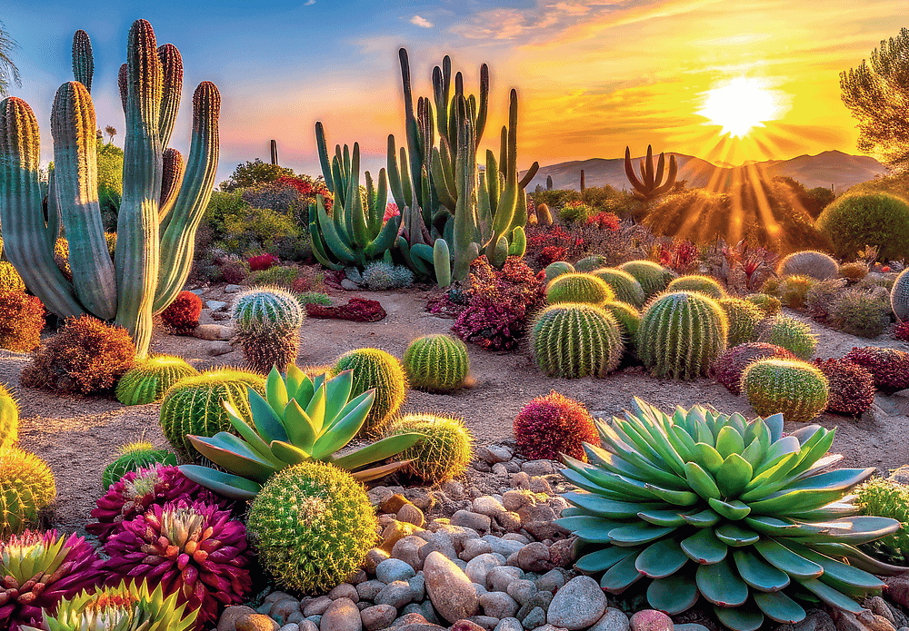 Sivatagi virágok Trefl 1000 darabos kirakó puzzle (TR-USA_99296) - puzzlegarden