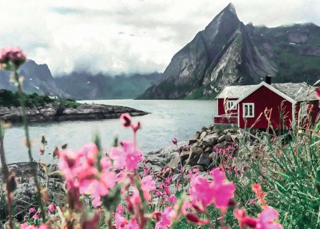 Skandináv helyek - Reine, Lofoten, Norvégia Ravensburger 1000 darabos kirakó puzzle (RA-16740 4005556167401) - puzzlegarden