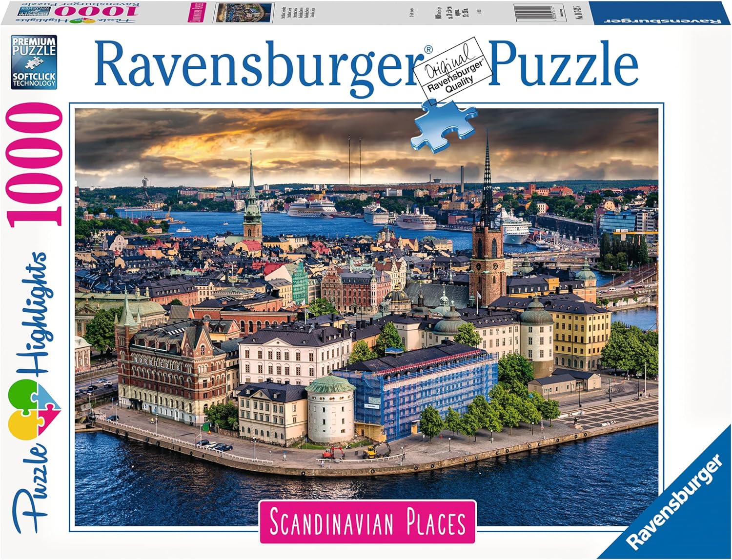 Skandináv helyek - Stockholm, Sweden Ravensburger 1000 darabos kirakó puzzle (RA-16742 4005556167425) - puzzlegarden