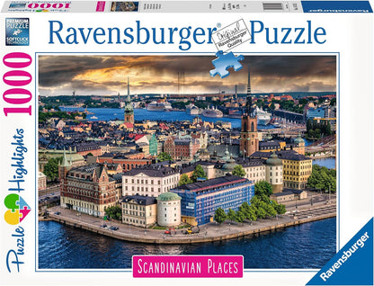 Skandináv helyek - Stockholm, Sweden Ravensburger 1000 darabos kirakó puzzle (RA-16742 4005556167425) - puzzlegarden